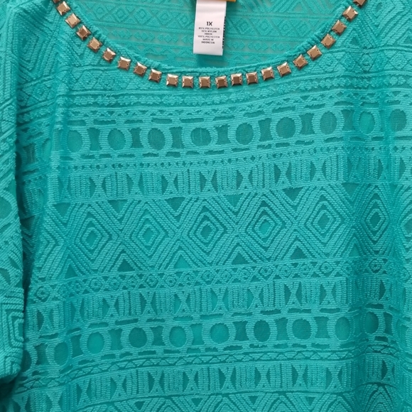 Bundle 3/$20 EUC Ruby Rd 1X top - Picture 2 of 6